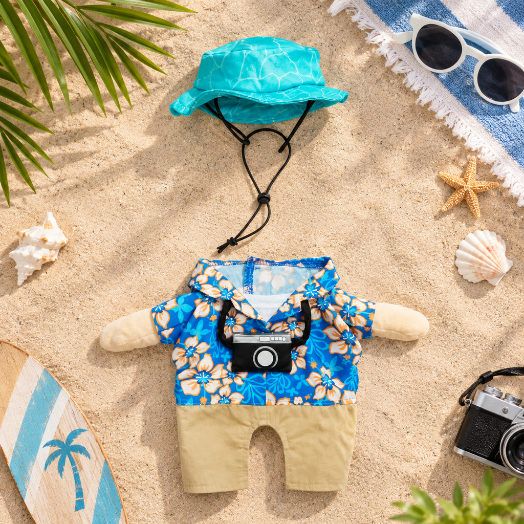 Summer Tourist Pet Costume