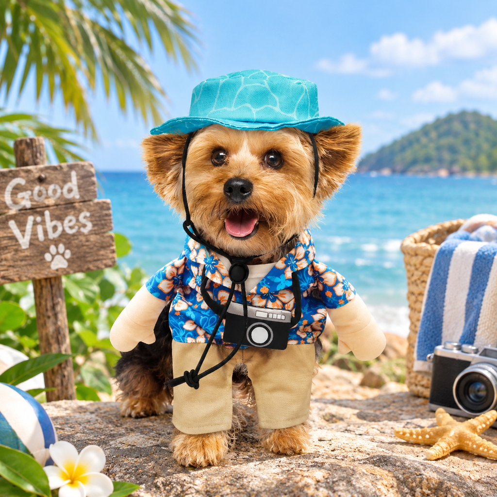Summer Tourist Pet Costume