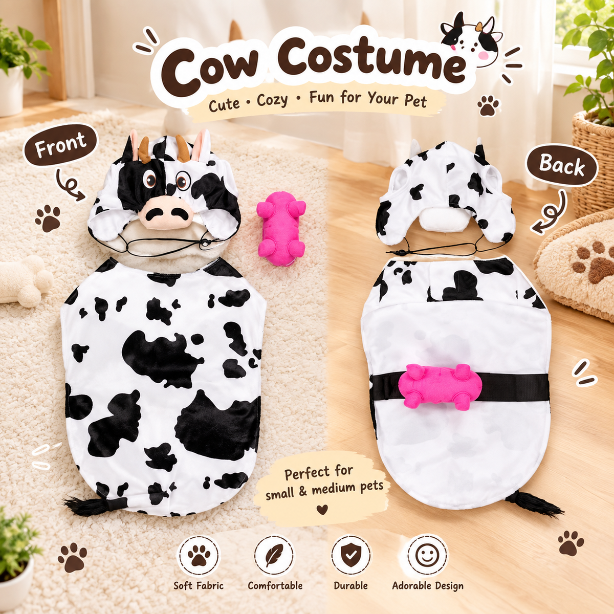 Cow Pet Costume